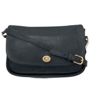 Vintage 80’s 90’s Black Coach city bag 9790 Leather crossbody